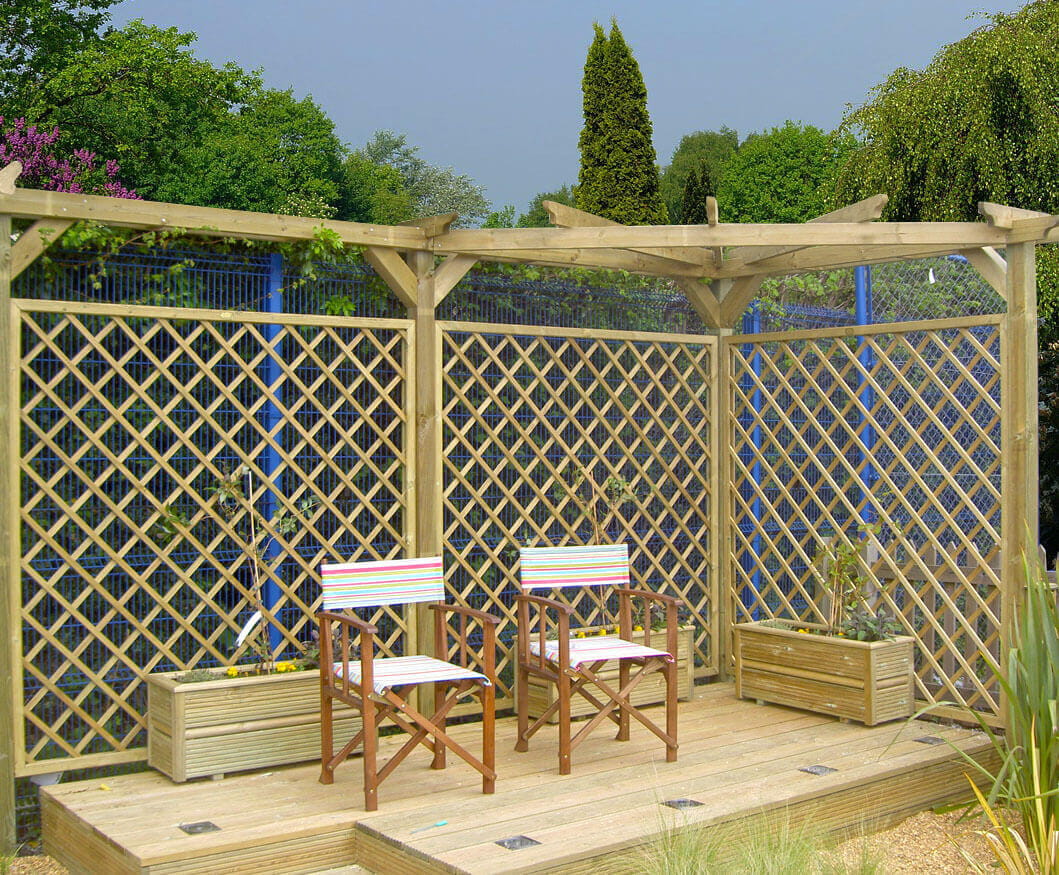 corner pergola